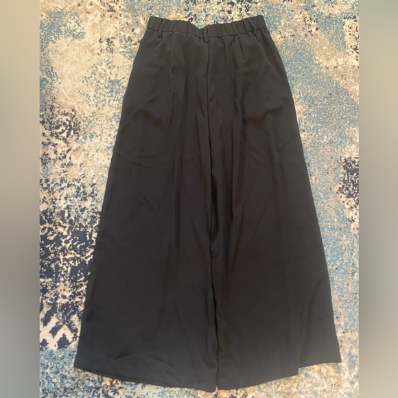 Tronjori Black Wide-Leg Women's Pants w/ Elastic Waist *Like New* Sz 6 - Picture 4 of 5